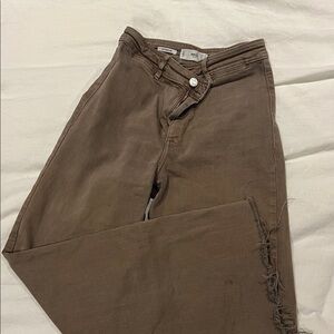 Mango Brown Flare & Wide Leg Jeans